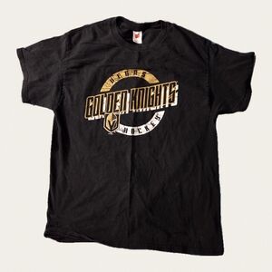 NHL Mens Large T Shirt Black Vegas Golden Knights